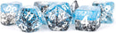 Metallic Dice Games - 16mm Resin Particle Dice Blue/Black