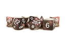 Metallic Dice Games - Stardust Supervolcano 16mm Polyhedral Dice Set