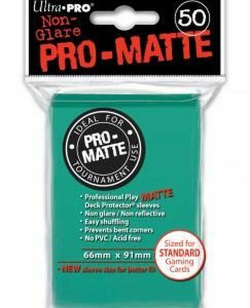 PRO-Matte Standard Size Sleeves Bright Aqua - The Hobby Hub