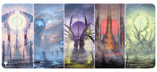Magic The Gathering Phyrexia All Will Be One 6ft Table Playmat - Basic Land Tableaux