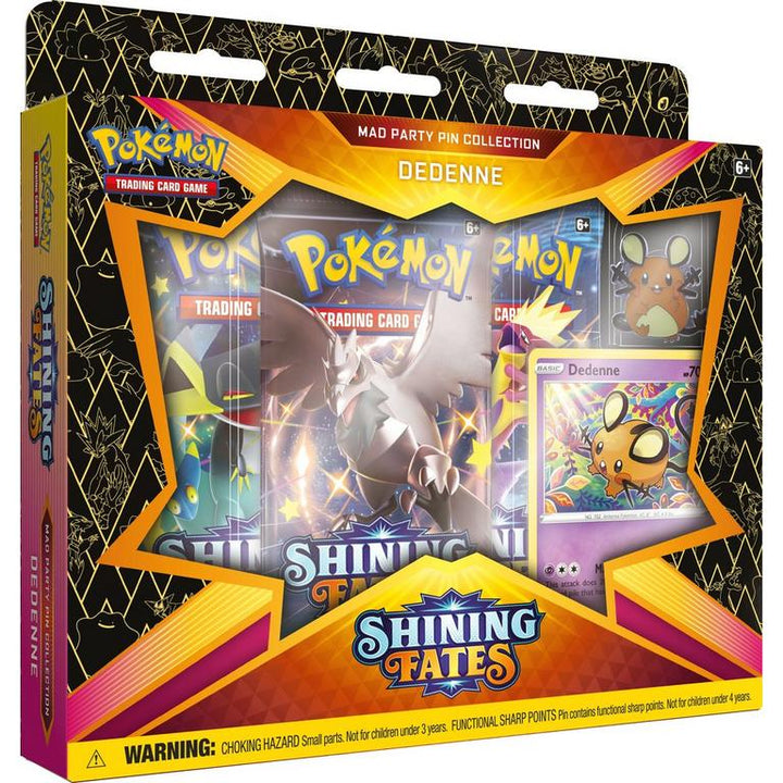Pokemon Shining Fates Mad Party Pin Collection