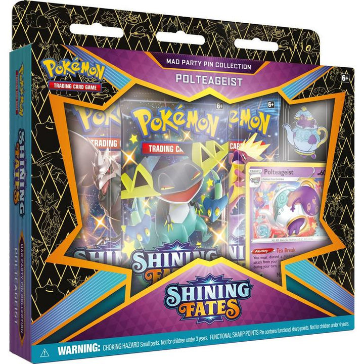 Pokemon Shining Fates Mad Party Pin Collection