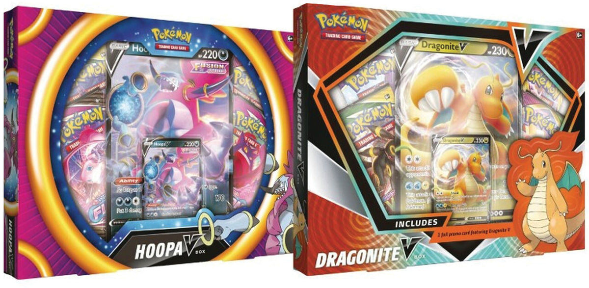 Pokemon TCG: Dragonite V Box or Hoopa V Box Pokemon TCG: Dragonite V Box or Hoopa V Box