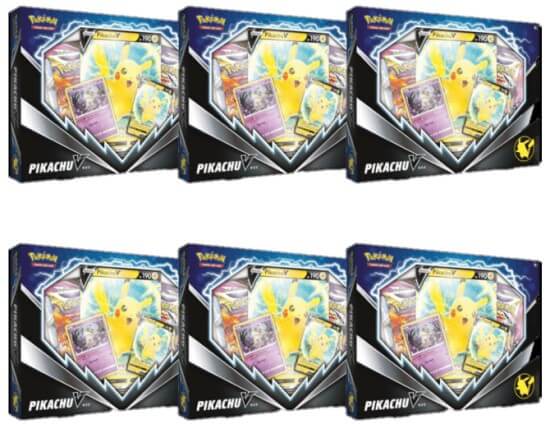 Pokemon TCG: Pikachu V Box Case (6 Boxes)