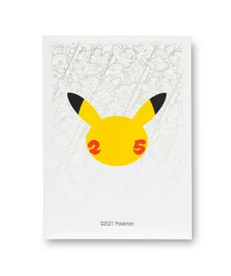 Pokemon Center 25th Celebration Card Sleeves - White