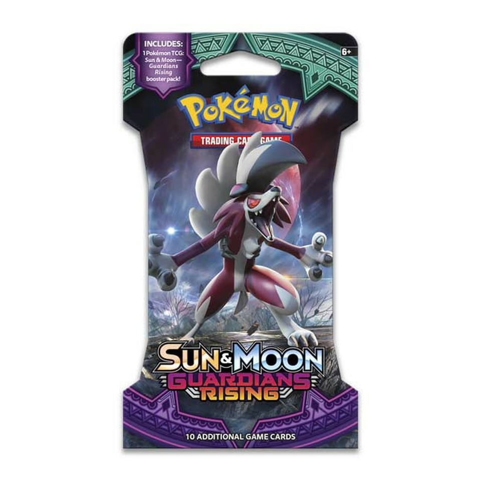 Pokemon TCG: Sun and Moon Guardians Rising Sleeved Booster Pack Pokemon TCG: Sun and Moon Guardians Rising Sleeved Booster Pack
