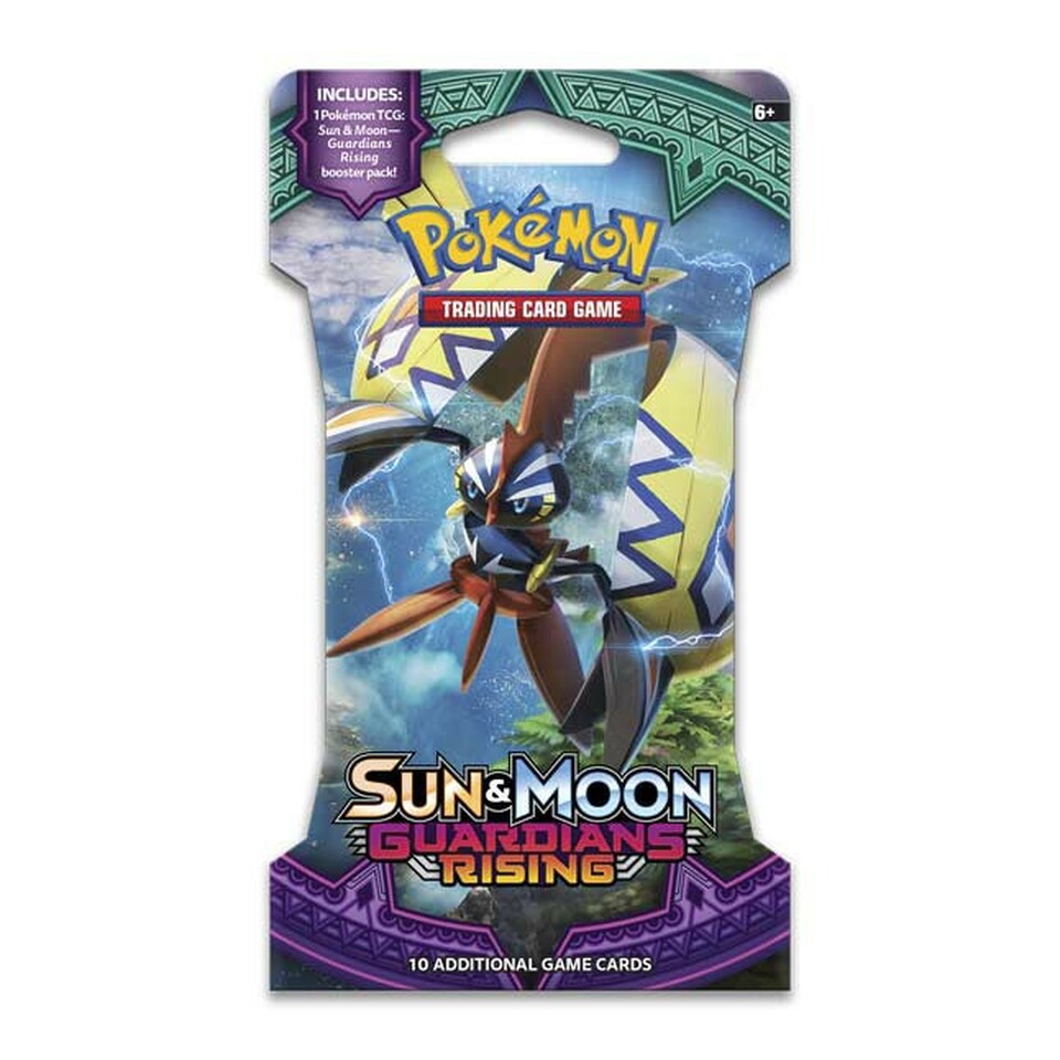 Pokemon TCG: Sun and Moon Guardians Rising Sleeved Booster Pack Pokemon TCG: Sun and Moon Guardians Rising Sleeved Booster Pack