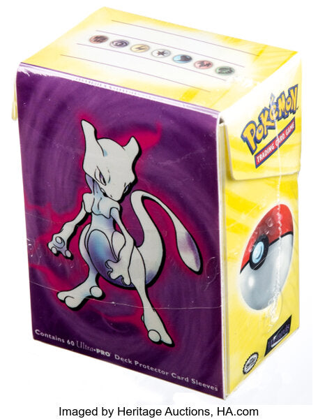 Pokemon TCG: Wizards Of The Coast Vintage Pikachu and Mewtwo Sealed Deck Box