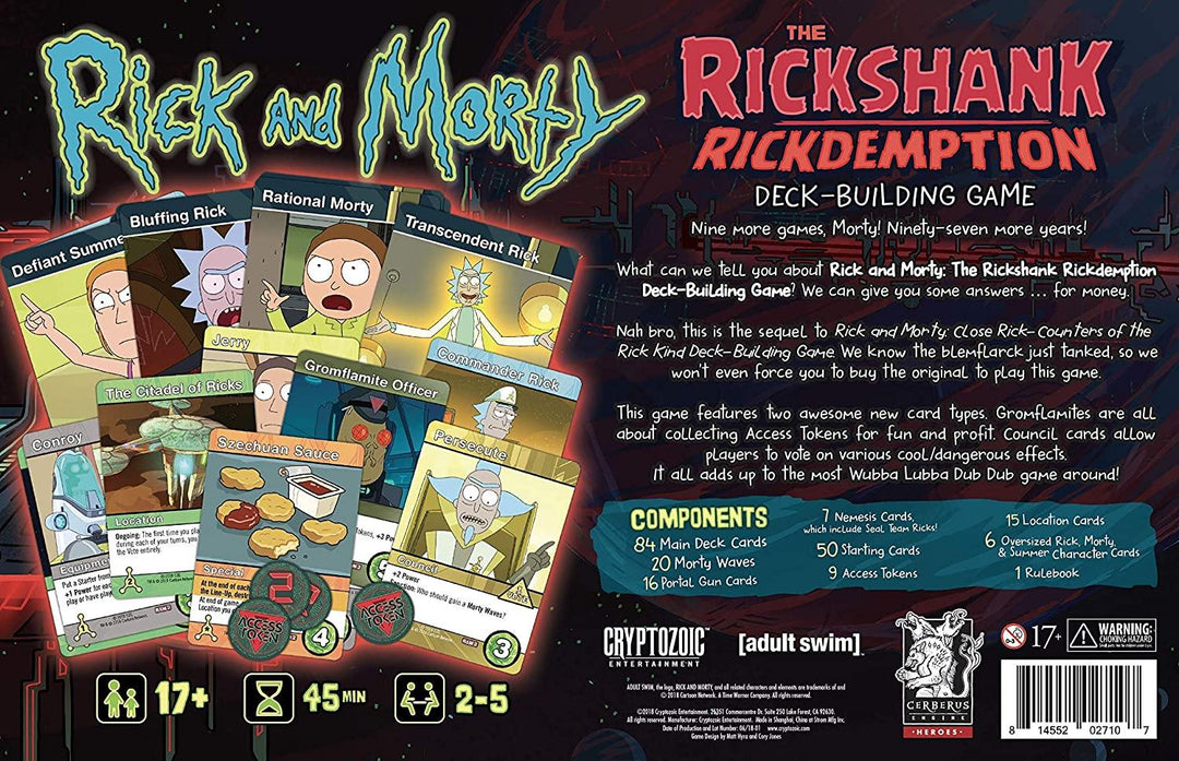Rick and Morty DBG: The Rickshank Rickdemption (Rick and Morty: The Rickshank Rickdemption Deck-Building Game) - The Hobby Hub