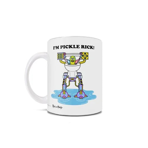 Rick and Morty Pickle RIck White Ceramic Mug