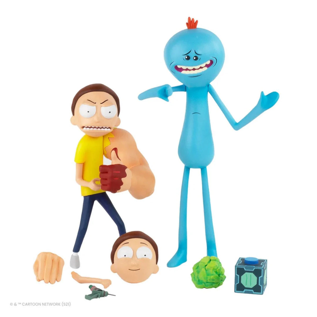 Rick and Morty Sentient Arm Morty and Mr. Meeseeks Series 2 Action Figure Set of 2
