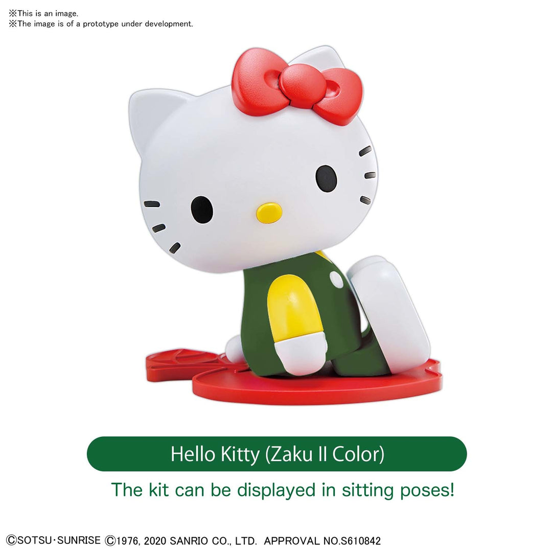 Bandai: Hello Kitty Zaku II Gundam Cross Silhouette Model Kit