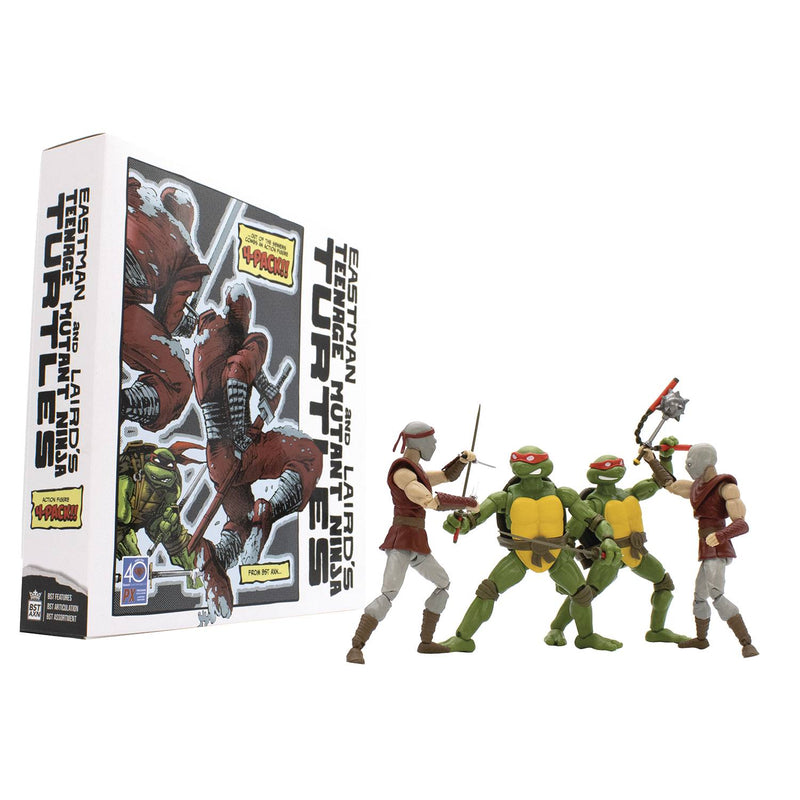 BST AXN Previews Exclusive TMNT Classic Comic 4 Piece Action Figure Box Set 1