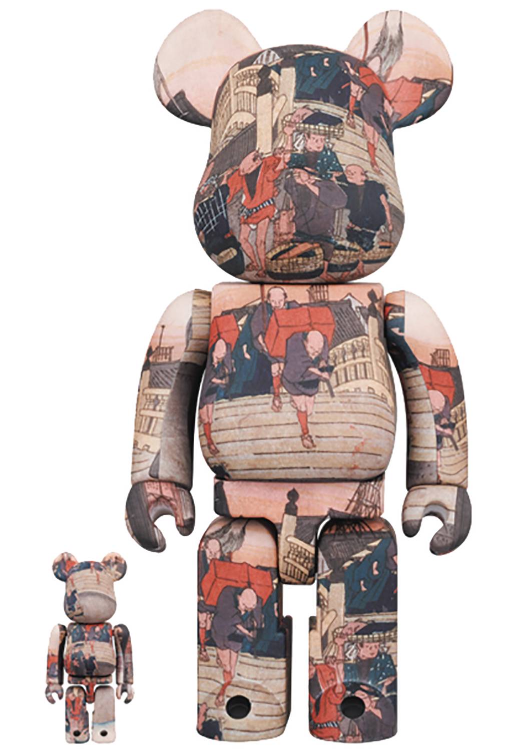 Medicom - 53 Stations Of Tokaido-Nihonbashi Bearbrick 100% and 400% 2 Pack