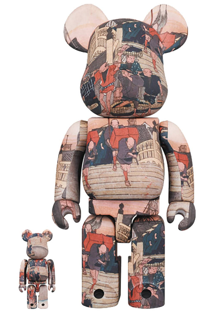 Medicom - 53 Stations Of Tokaido-Nihonbashi Bearbrick 100% and 400% 2 Pack