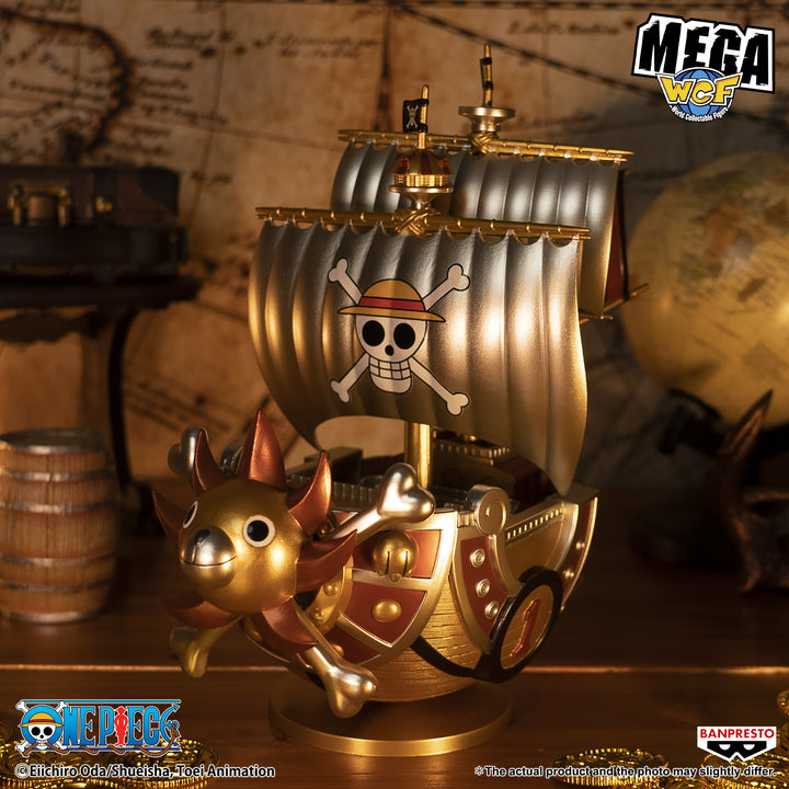Banpresto - One Piece Mega World Collectable Thousand Sunny Ship Special Gold Statue