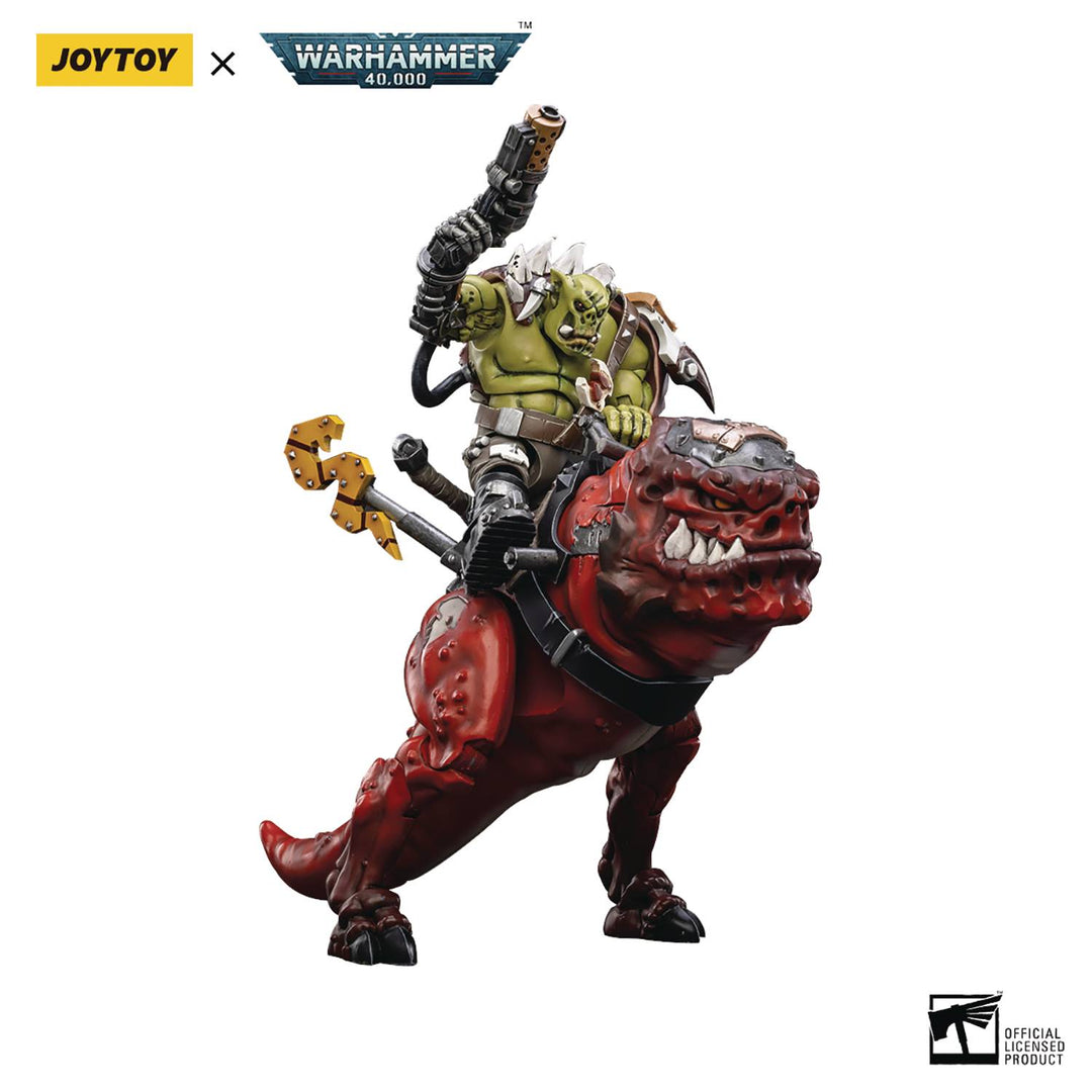 Joytoy Warhammer 40K Orks Squighog Nob On Smasha Squig 1/18 Scale