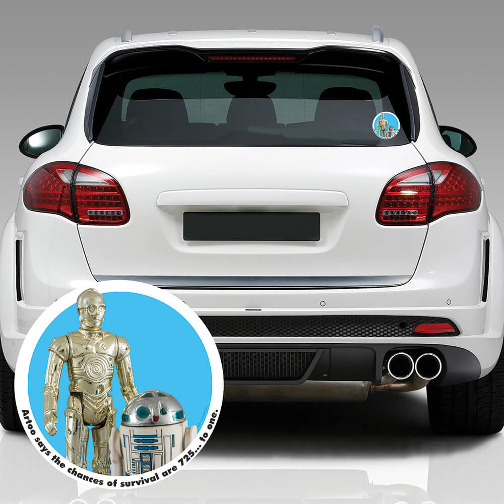 Star Wars Droids Action Figure Window Decal