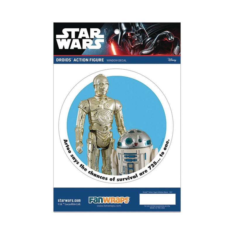 Star Wars Droids Action Figure Window Decal