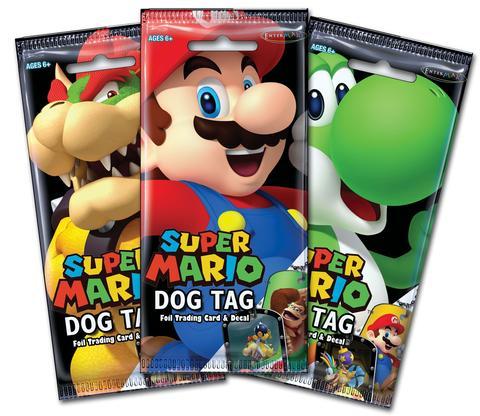 Super Mario Dog Tag and Trading Card Fun Pack