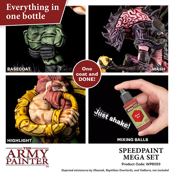 The Army Painter Warpaints: Speedpaint Mega Set - 24 Colors & 1 Brush