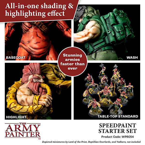 The Army Painter Warpaints: Speedpaint Starter Set - 10 Colors & 1 Brush