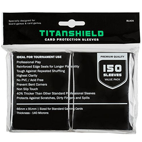 Titanshield Premium Black Sleeves (150)