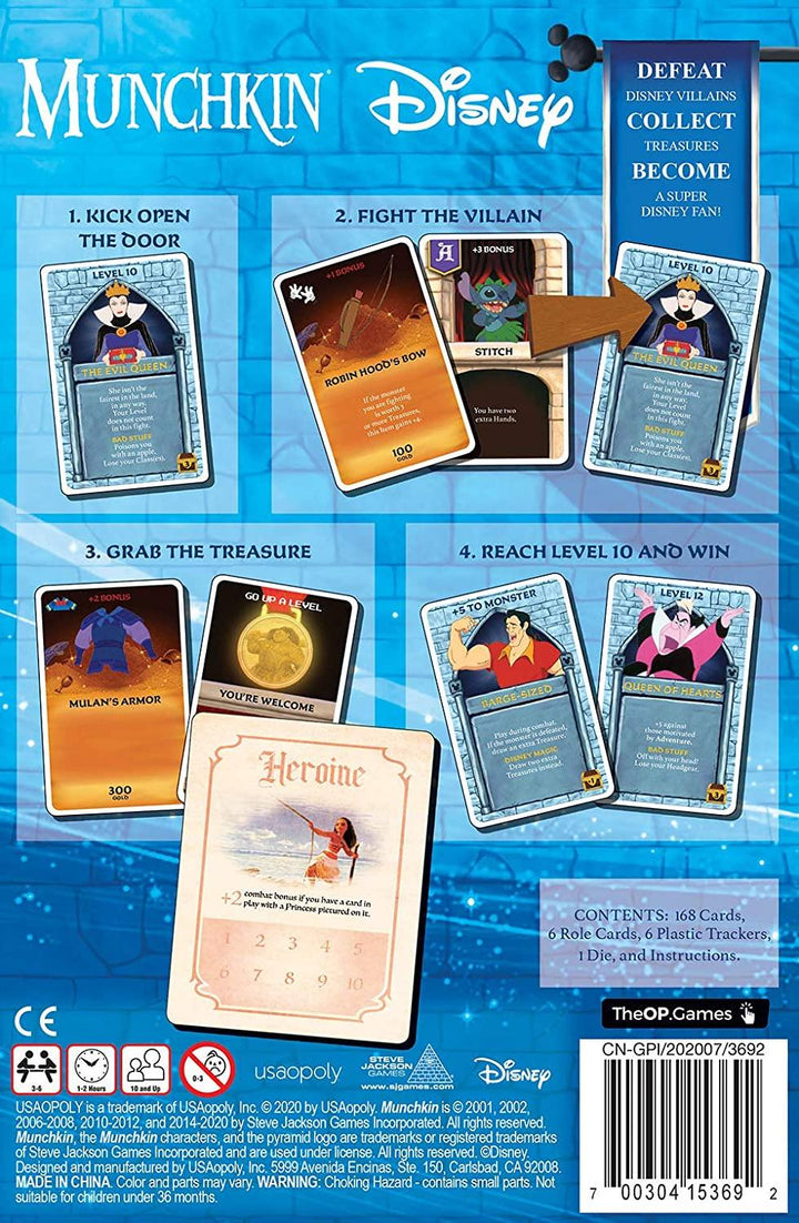USAOPOLY Munchkin: Disney Card Game - The Hobby Hub