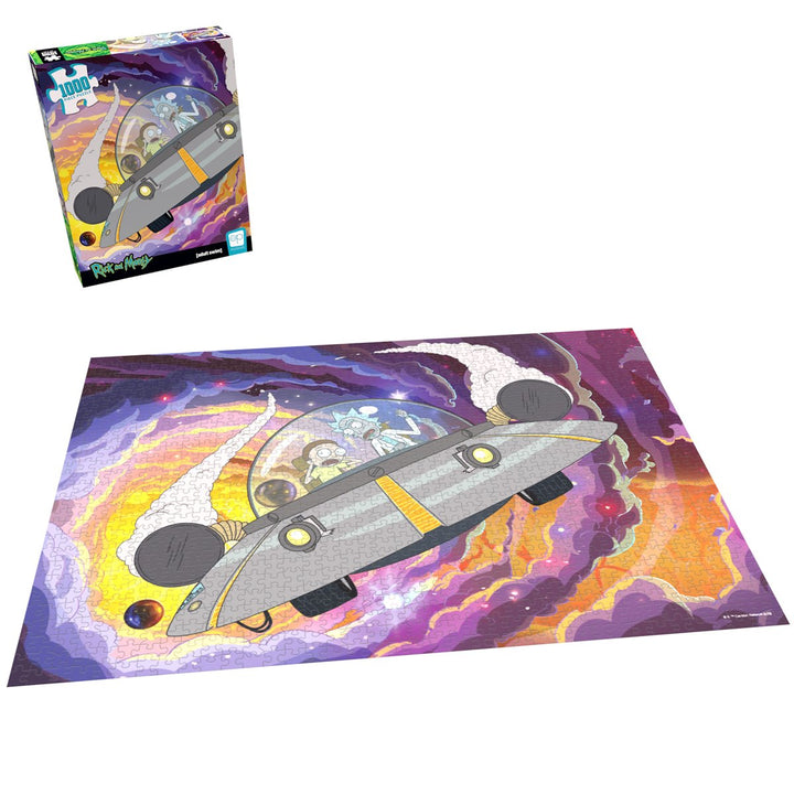 USAopoly Rick and Morty: "The Outside World is Our Enemy, Morty!” 1000 Piece Puzzle