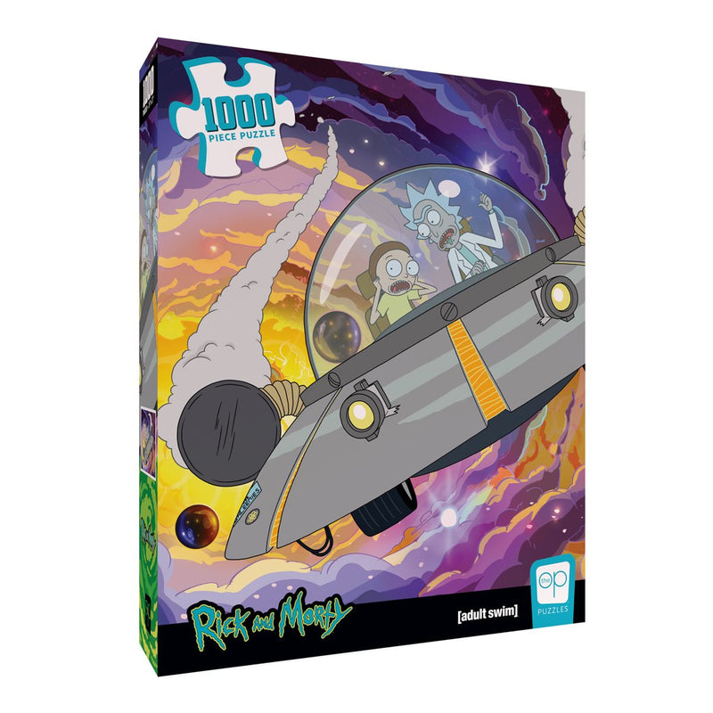 USAopoly Rick and Morty: "The Outside World is Our Enemy, Morty!” 1000 Piece Puzzle