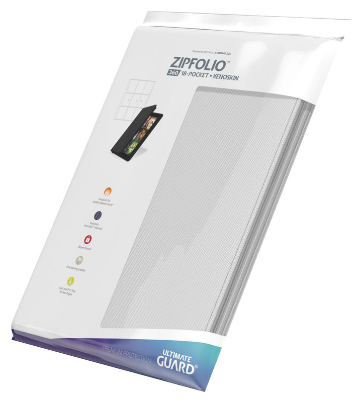 Ultimate Guard: 9-Pocket Zipfolio 360 Xenoskin - White