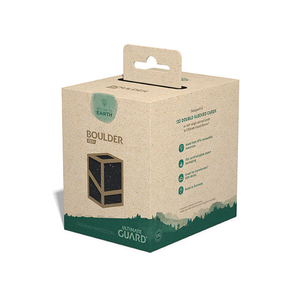 Ultimate Guard: Boulder 133+ Return To Earth Standard Deck Box - Black