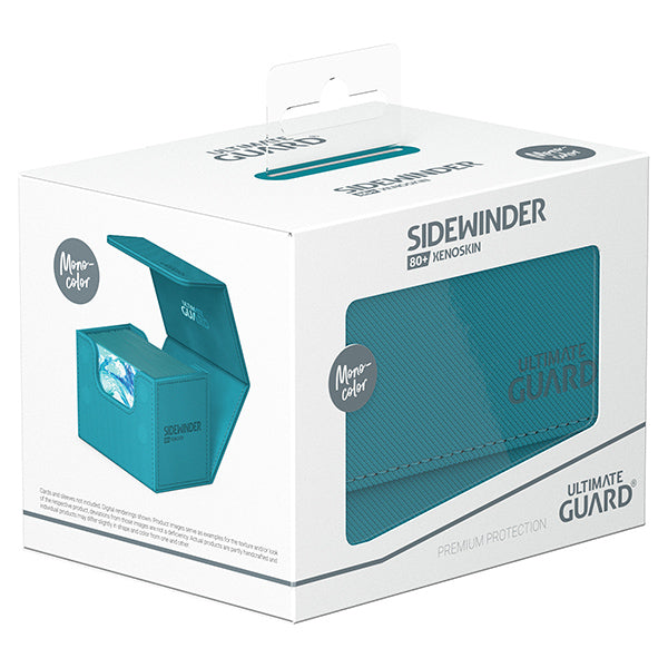 Ultimate Guard: Sidewinder 80+ Xenoskin Monocolor Deck Box - Petrol