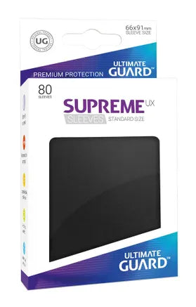Ultimate Guard: Supreme UX Sleeves Standard Size - Black (80)