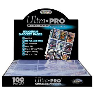 Ultra Pro: Platinum Series 9-Pocket Pages (100)