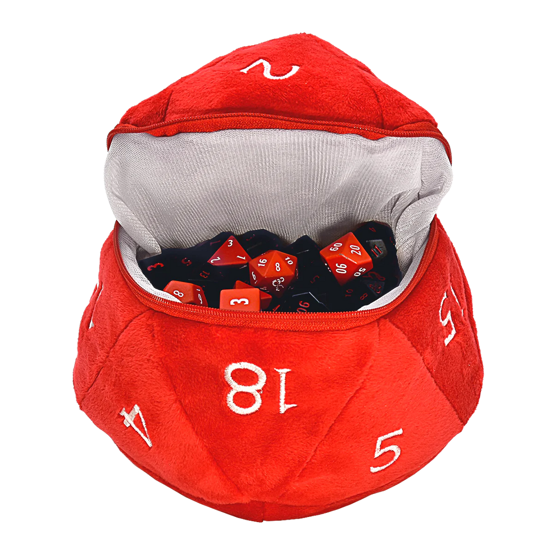 Ultra Pro D20 D&amp;D Plush Dice Bag - Red
