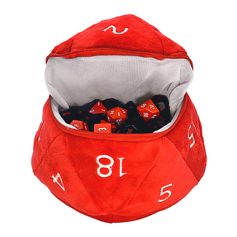 Ultra Pro D20 D&D Plush Dice Bag - Red