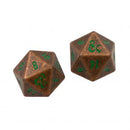 Ultra Pro: Dungeons & Dragons Heavy Metal D20 Dice Set - Feywild Copper and Green