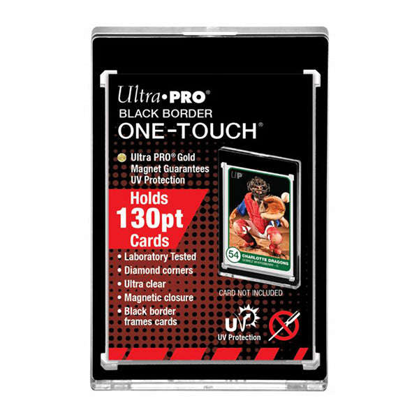 Ultra Pro 130PT UV One-Touch Magnetic Holder - Black Border