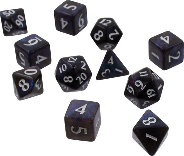 Ultra Pro Eclipse: Poly 11 Dice Set- Jet Black