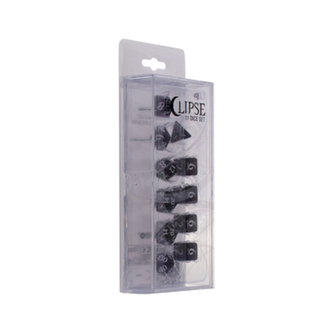 Ultra Pro Eclipse: Poly 11 Dice Set- Jet Black