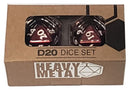 Ultra Pro Heavy Metal D20 Dice Red (2)