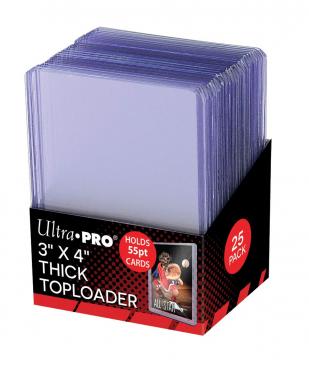 Ultra Pro 3" x 4" 55 Point Thick Toploaders - 25ct