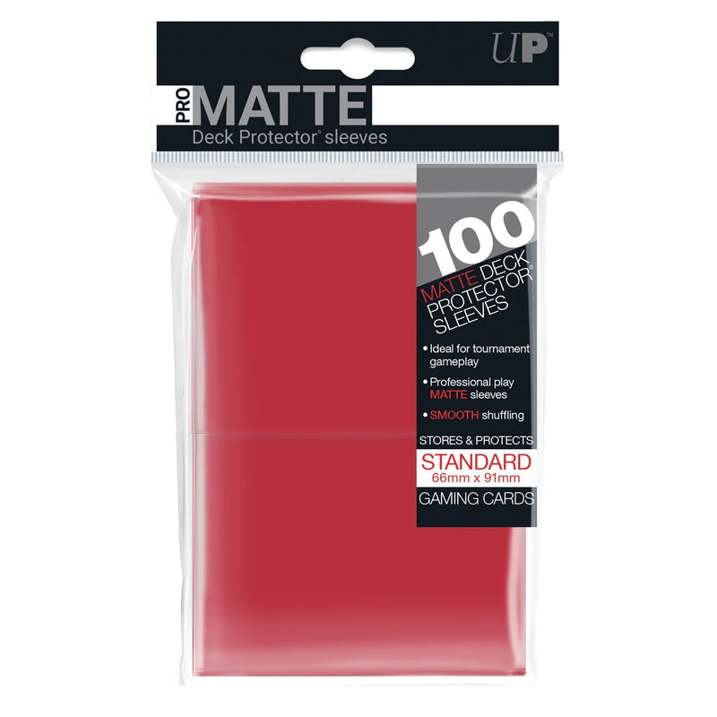 Ultra Pro PRO-Matte Solid Red Standard Sleeves (100ct)