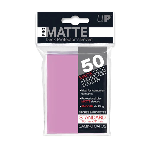 Ultra Pro PRO-Matte Standard Size Sleeves Pink (50ct)