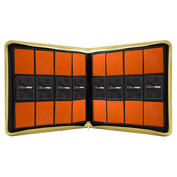 Ultra Pro Vivid 12-Pocket Zippered PRO Binder - Yellow