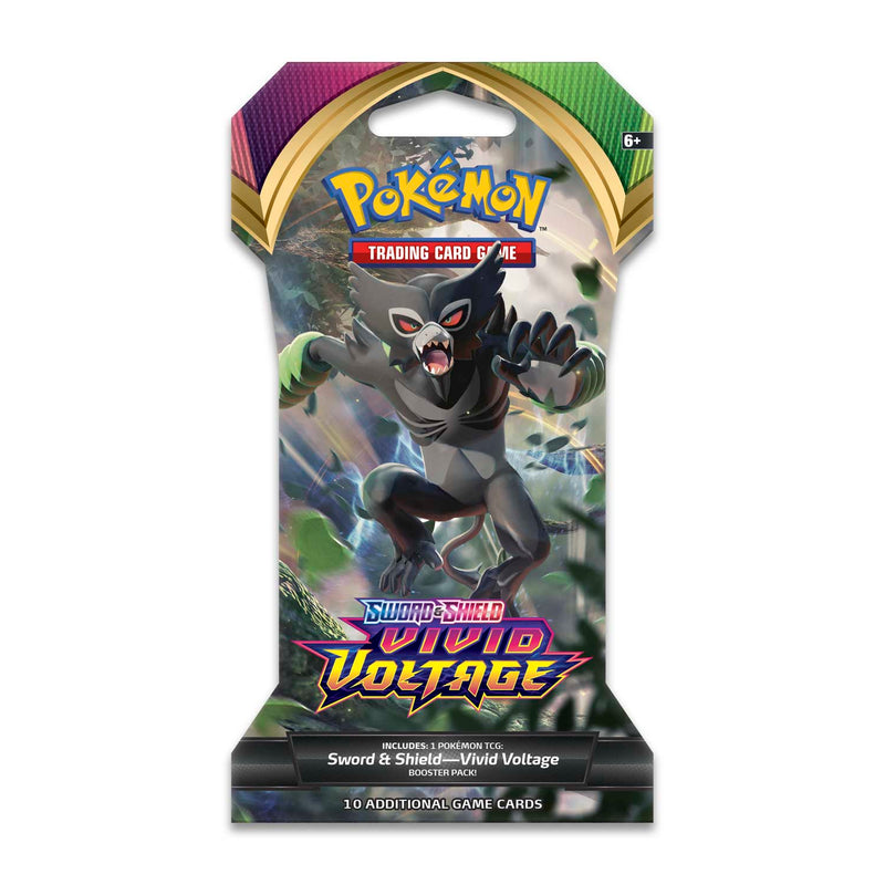Pokemon TCG Sword & Shield - Vivid Voltage Sleeved Booster Pack Pokemon TCG Sword & Shield - Vivid Voltage Sleeved Booster Pack