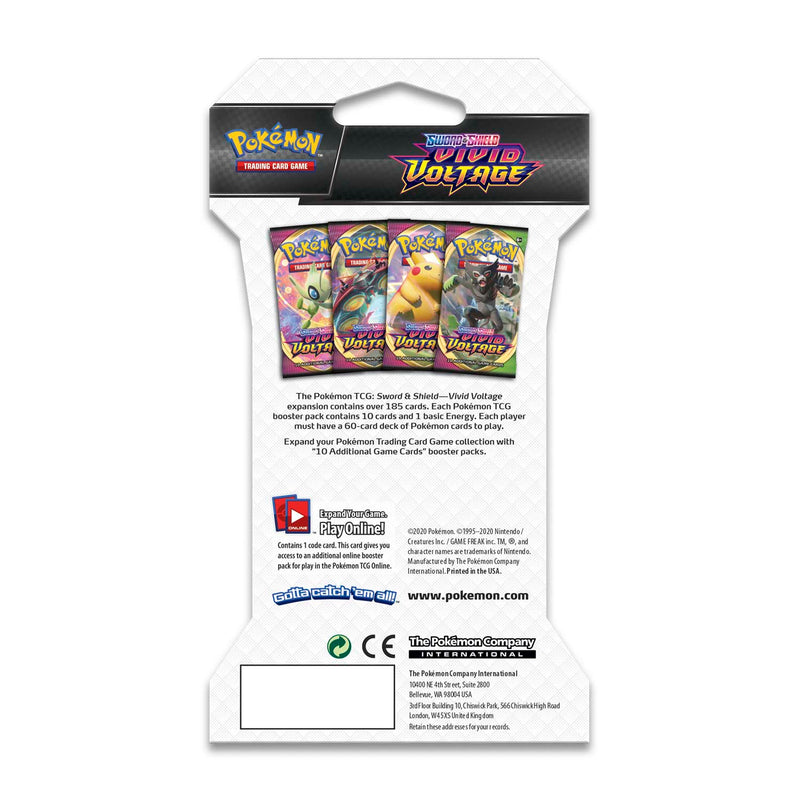 Pokemon TCG Sword & Shield - Vivid Voltage Sleeved Booster Pack Pokemon TCG Sword & Shield - Vivid Voltage Sleeved Booster Pack