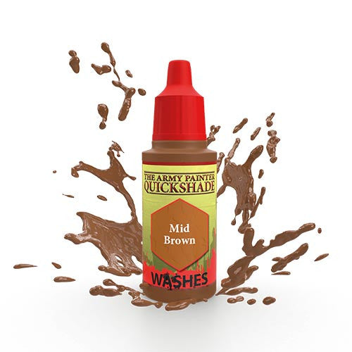 Warpaints Wash: Mid Brown 18ml