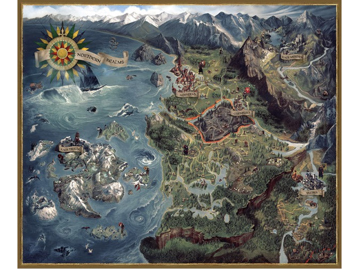 Witcher 3: Wild Hunt - Witcher World Map Puzzle